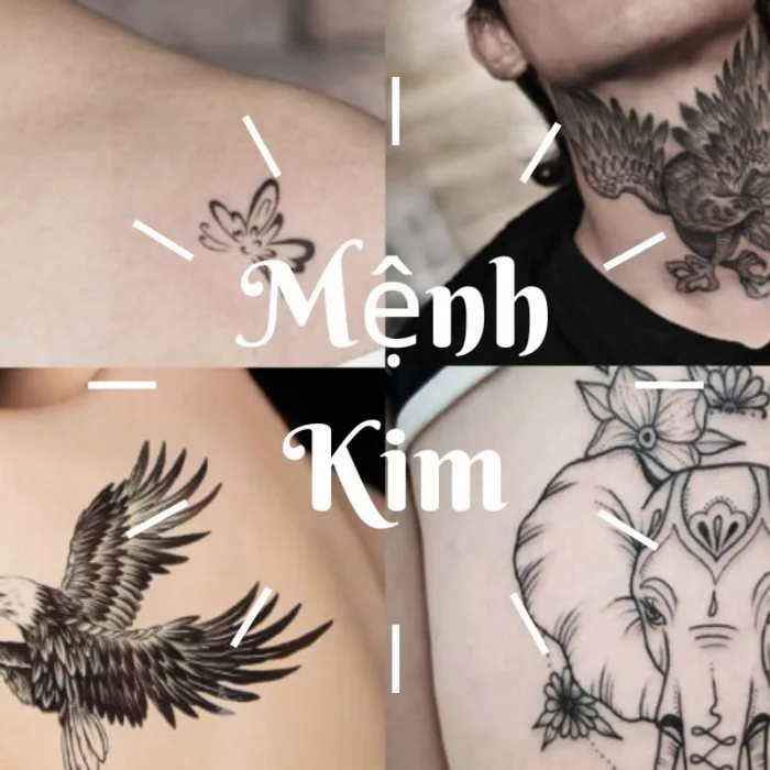 399+ Hình xăm mệnh Kim Đẹp & May mắn cho Nam Nữ 2025