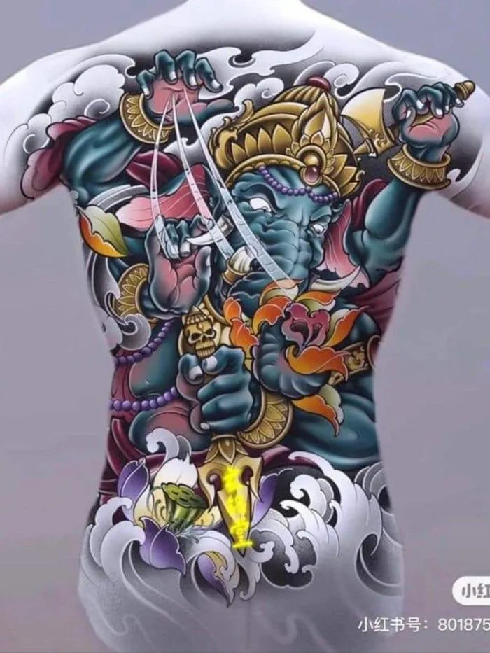 hinh-xam-than-voi-ganesha-1