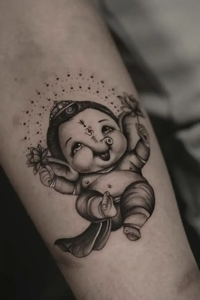 TOP 24+ Hình Xăm Thần Ganesh May Mắn Và Thành Công