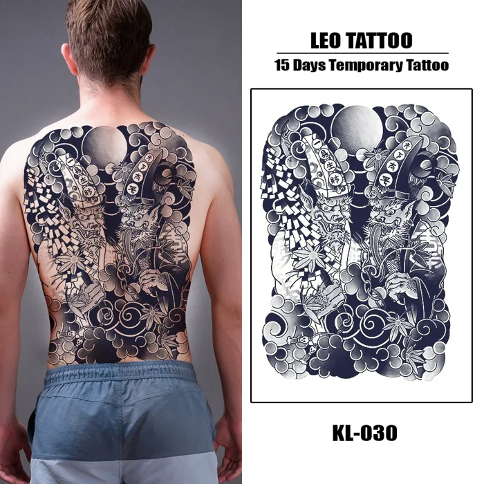 Hình Xăm Dán Voi Thần Ganesha Full Lưng Cực Ngầu – Tattoo Dán 15 Ngày –  35x48cm | Shopee Việt Nam