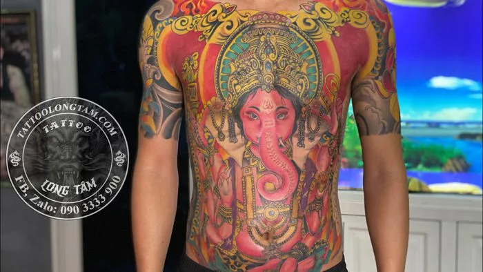 HÌNH XĂM THẦN VOI | GANESHA TATTOO | XĂM HÌNH NGHỆ THUẬT ĐẸP | TATTOO LONG  TÂM