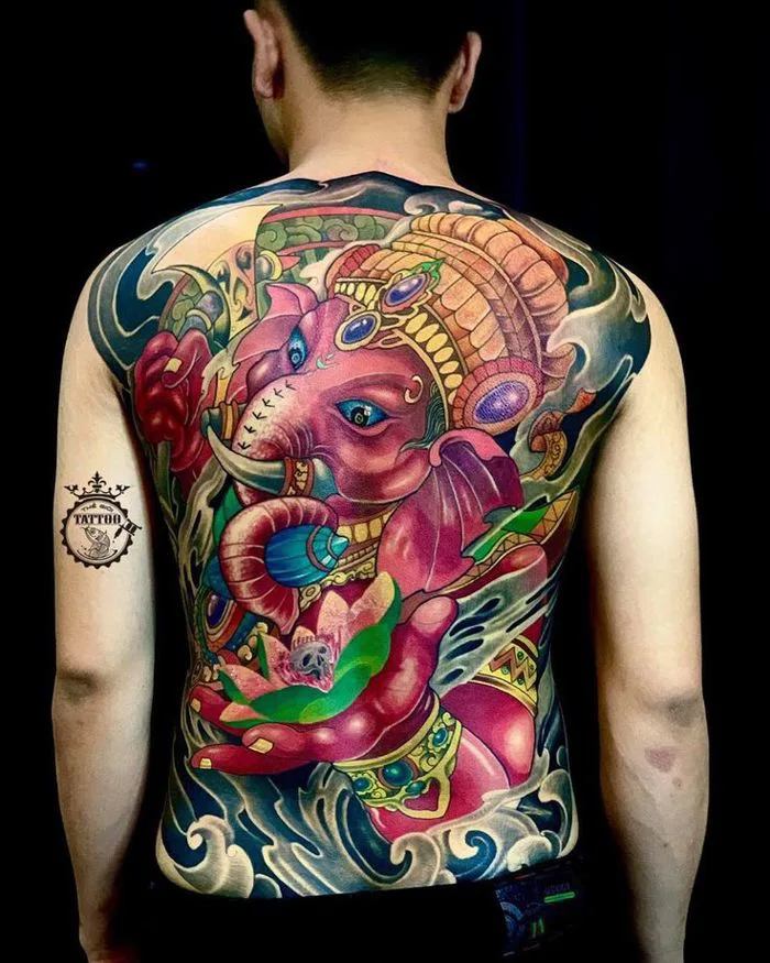 Xăm Hình Nghệ Thuật trên Instagram: “Chúc ae ngày mới phát tài 😁😁 Ý  nghĩa: “Ganesha là một vị thần đáng kính trong Ấn Độ giáo, nhân dạng của  thần kỳ dị,