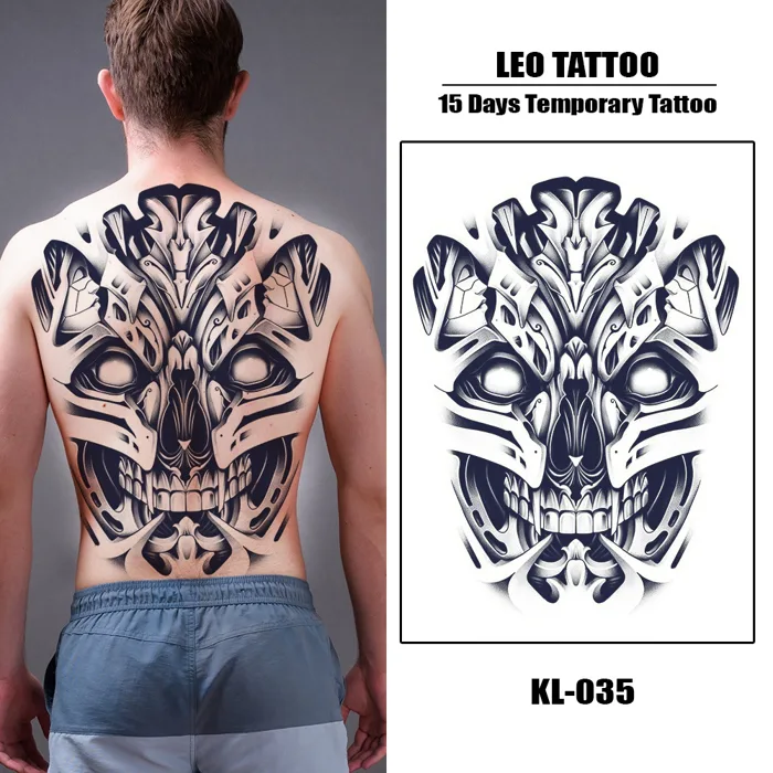 Hình Xăm Dán Voi Thần Ganesha Full Lưng Cực Ngầu – Tattoo Dán 15 Ngày –  35x48cm | Shopee Việt Nam