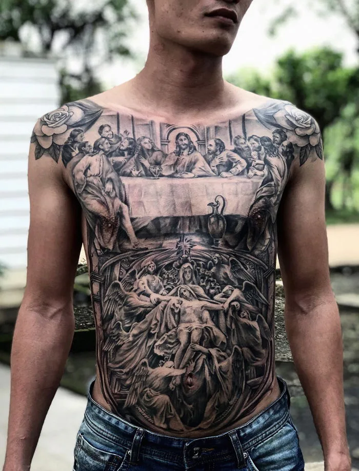 Hình xăm Thánh Giá cực đẹp cực ấn tượng - Notaati Tattoo