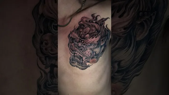 Hình xăm Tỳ Hưu ở ngực - To Tran #tattoo #tattooartist #tattoos  #tattooideas #tattooart #viral - YouTube