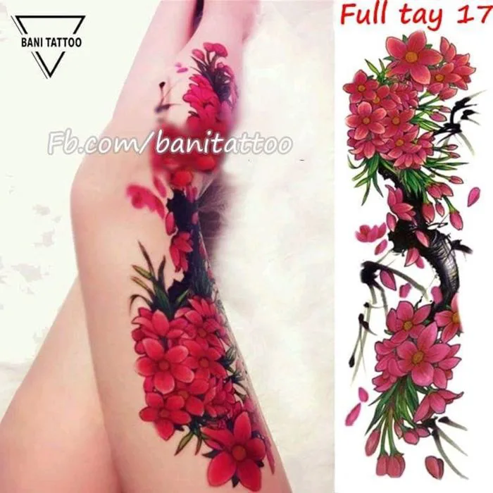 hình xăm dán mẫu full cánh tay dán nửa lưng đùi cực đẹp chực chất giá sỉ,  giá bán buôn - Thị Trường Sỉ