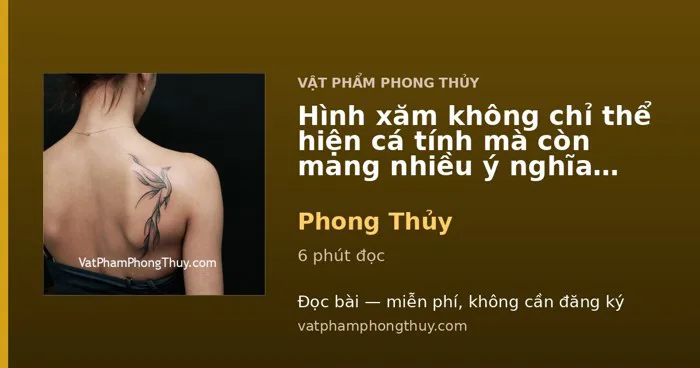 Hình xăm không chỉ thể hiện cá tính mà còn mang nhiều ý nghĩa phong thủy  như thế này đây
