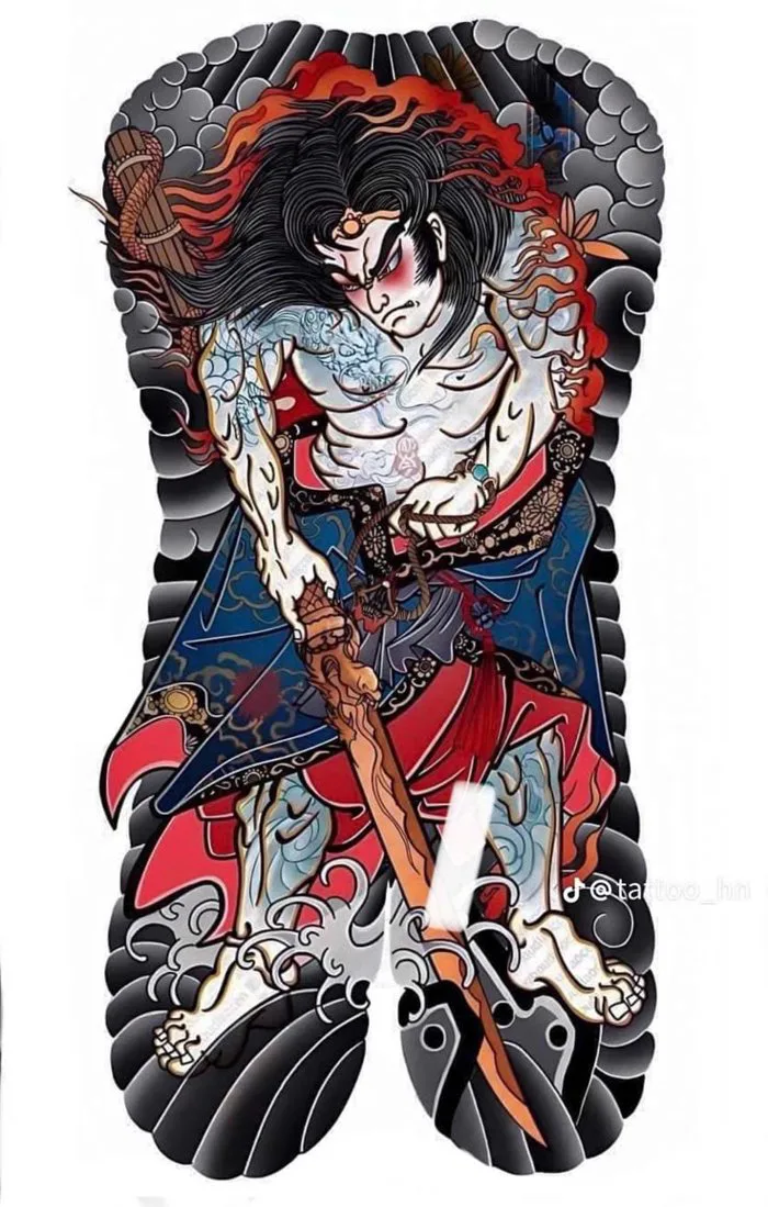 Hình xăm full body nhật cổ | Nhật cổ tattoo full lưng, Mẫu full lưng nhật