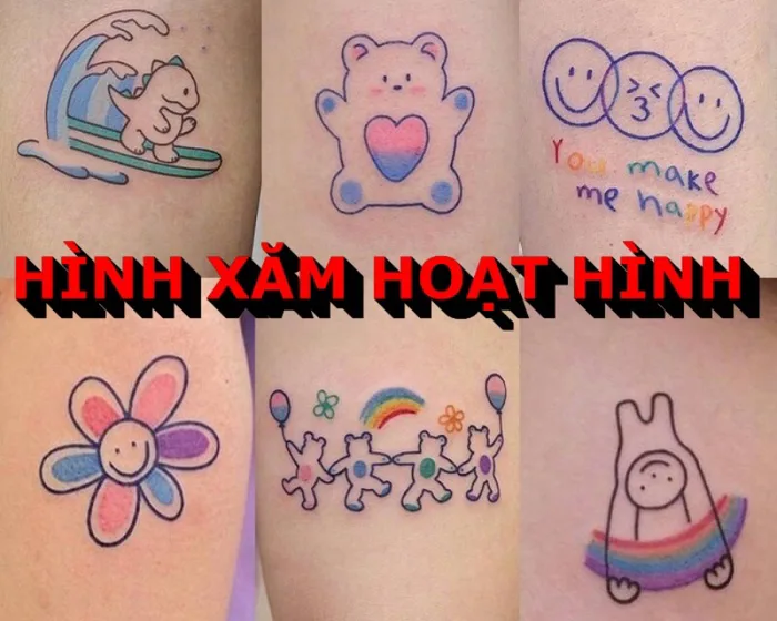 379+ Hình xăm Hoạt Hình Chất, Ngầu & Cute, Bao Đẹp 2025