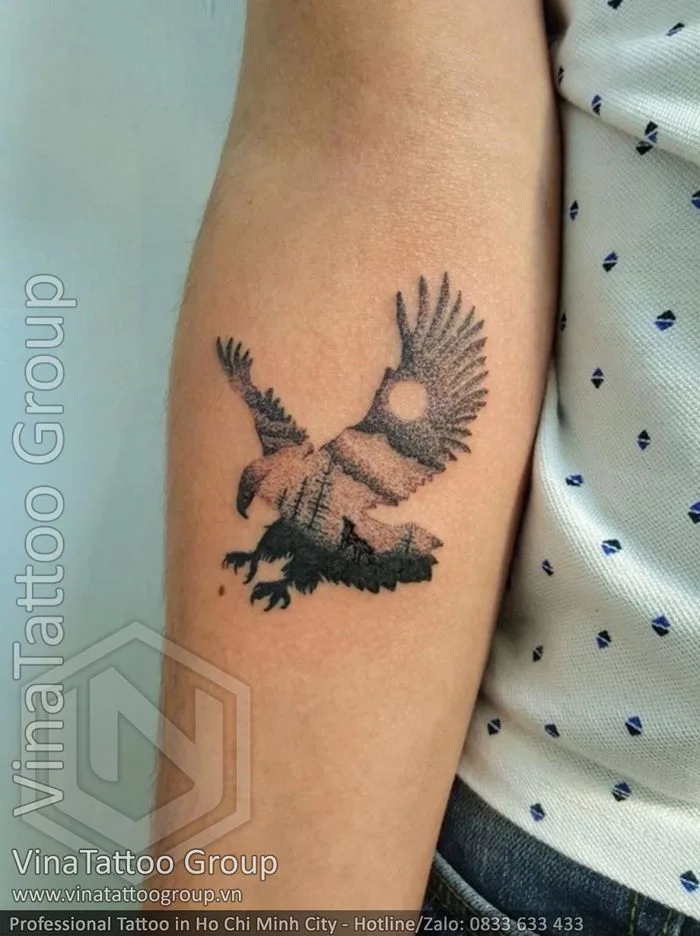 Hình xăm đại bàng - VinaTattoo Group