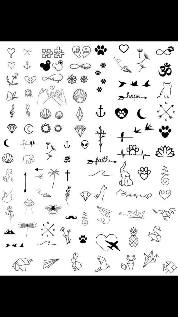 Tiny beginner tattoos | Mini stick and poke tattoos finger, Small simple  doodle tattoo, Tattoo ideas