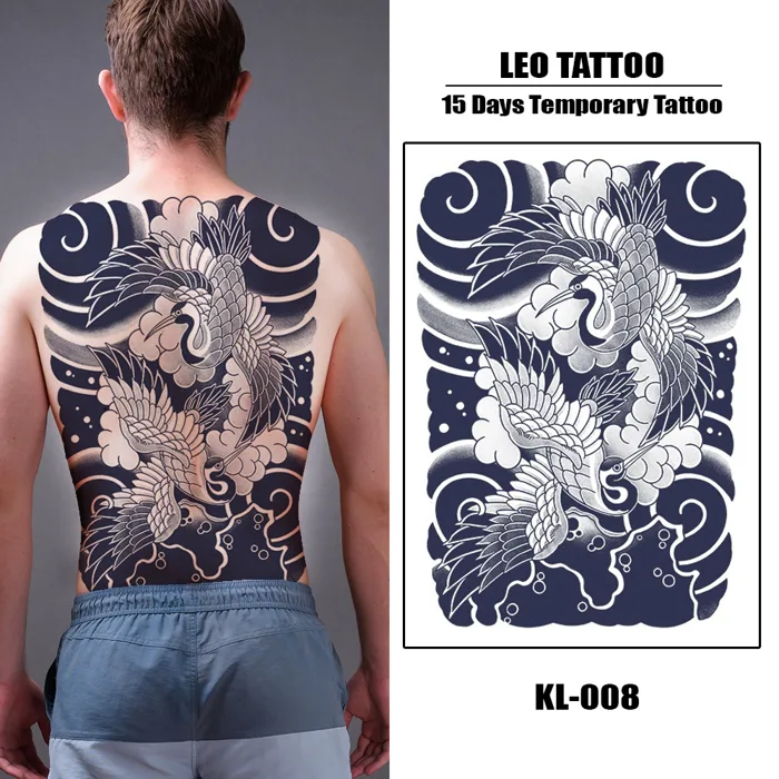 Hình Xăm Dán Phượng Hoàng Nhật Cổ Full Lưng Cực Ngầu – Tattoo Dán 15 Ngày –  35x48cm | Shopee Việt Nam