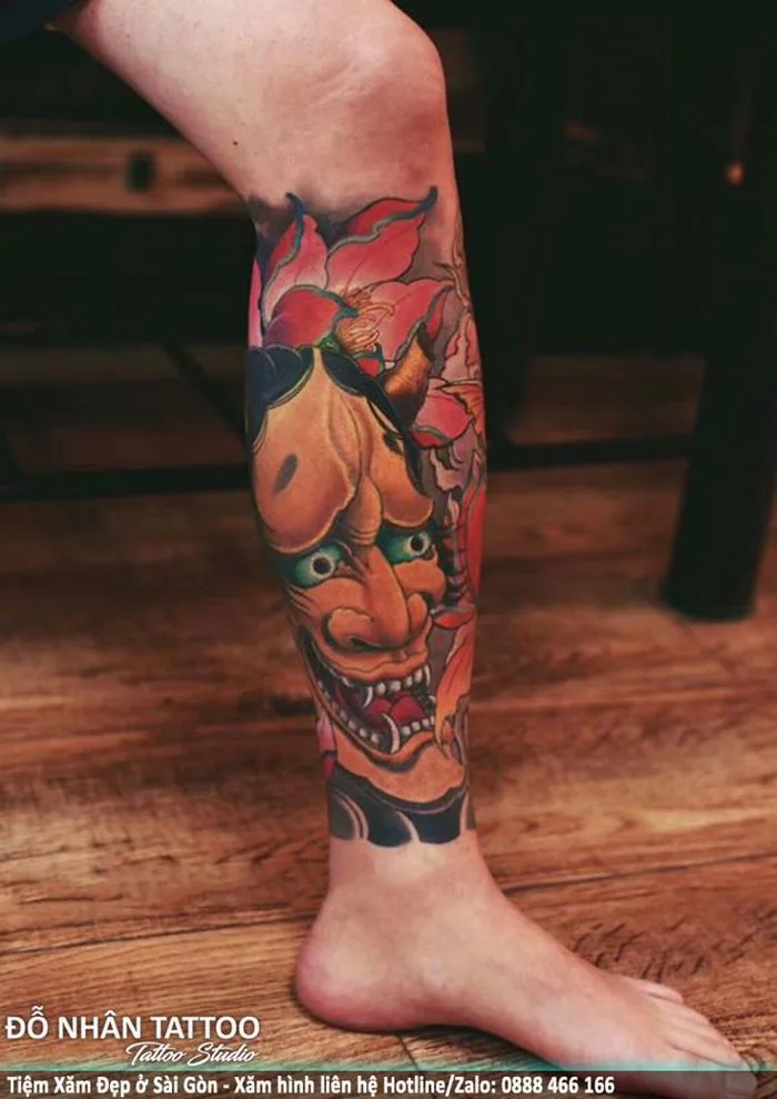 Hình xăm đẹp ở Bắp Chân (0147) tại ĐỖ NHÂN TATTOO