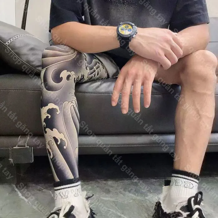 Tất Xăm tattoo Full Chân Nhật Cổ Mỏng Mềm Co Dãn Ôm Chân Họa Tiết 360 Độ (1  chiếc) | Shopee Việt Nam