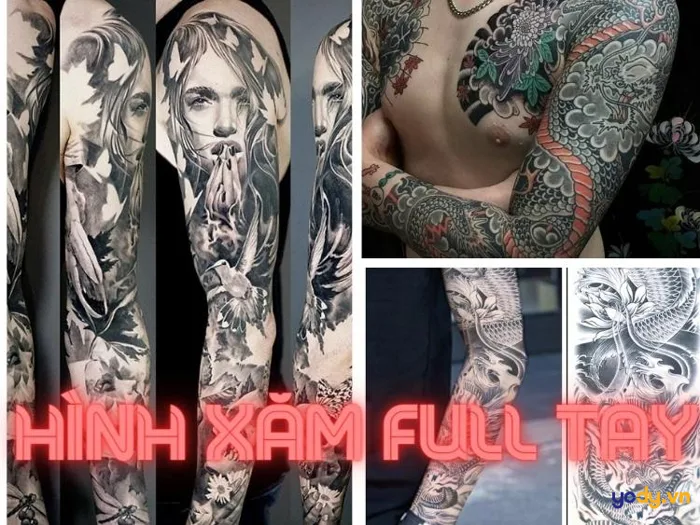 TOP 99+ hình xăm full tay siêu ngầu, CHẤT NHƯ NƯỚC CẤT | Yody
