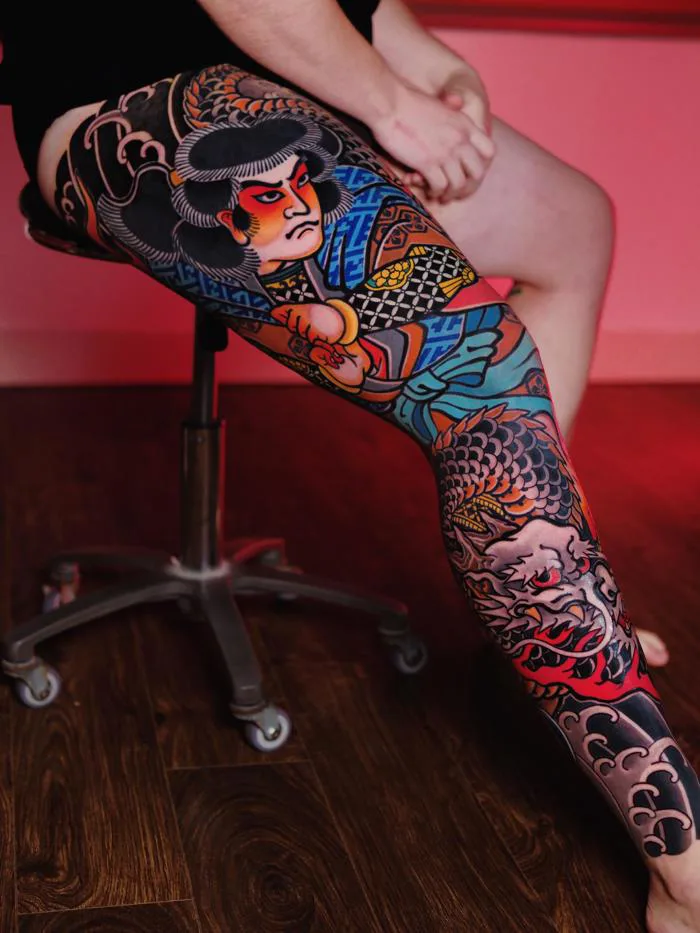 Hoàn thành hình xăm kín chân kiểu Nhật – Thực hiện bởi Nam Sơn Tattoo  Studio, Việt Nam : r/tattoos