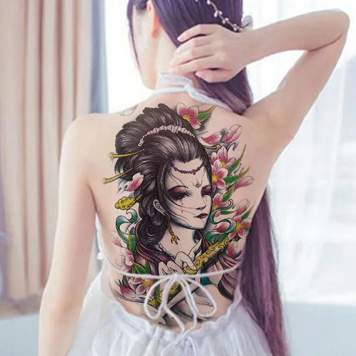 Sự bí ẩn trong ý nghĩa hình xăm cô gái Geisha Nhật Bản - Hình xăm nghệ  thuật Lucky Tattoo