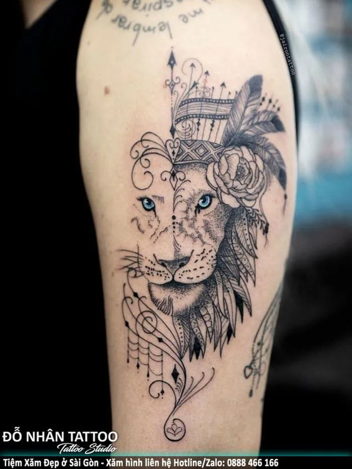 Hình xăm Cung Sư Tử (0142) tại ĐỖ NHÂN TATTOO