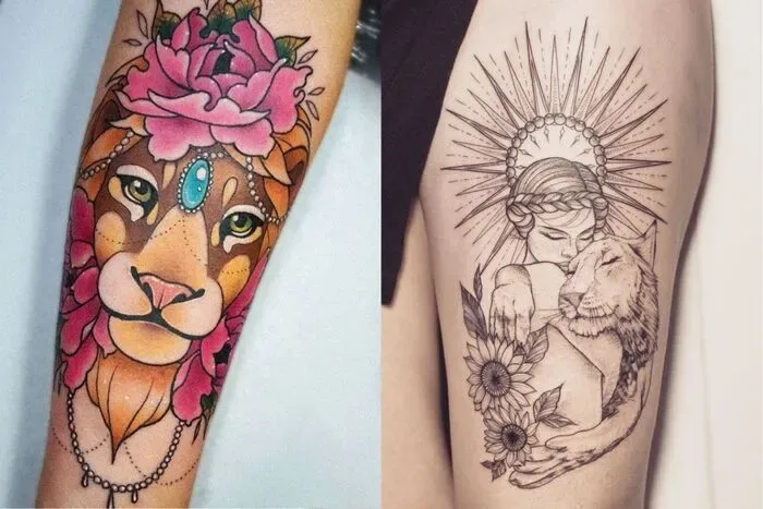 Hình xăm cung sư tử : Cung sư tử xăm hình gì đẹp - Tattoo Shop - Lâm Việt