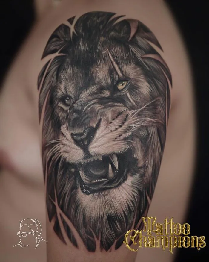 Hình xăm Sư Tử | Ý Nghĩa hình xăm Sư Tử | Hình xăm đẹp cho nam | Lion Tattoo