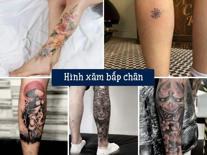 TOP 50+ hình xăm bắp chân đẹp, ý nghĩa dành cho cả nam và nữ | Yody