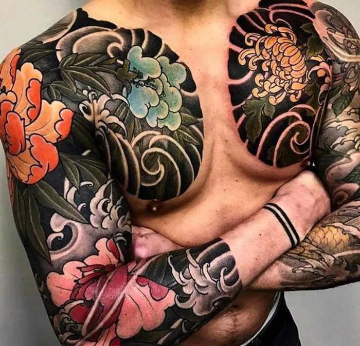 Hình xăm full người trước Nhật cổ đẹp nhất