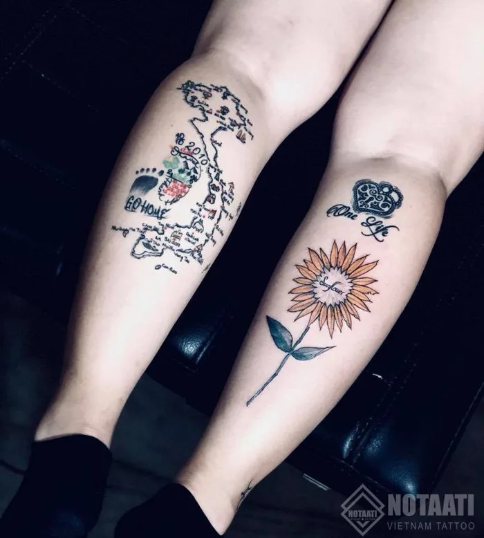 Khám Phá Ý Nghĩa Hình Xăm Hoa Hướng Dương - Notaati Tattoo