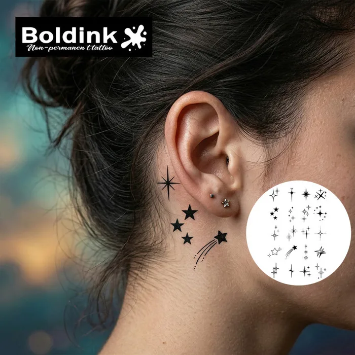 Hình Xăm Ma Thuật Hình Xăm Tạm Thời Thảo Dược Mini Ngôi Sao & Chụp Họa Tiết Ngôi  Sao Hình Xăm Miếng Dán Chống Thấm Nước Lâu Dài 15 Ngày Hình Xăm