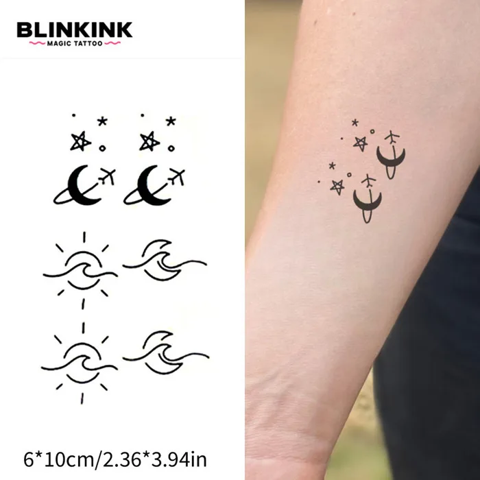 Thảo Dược Henna Hình Xăm Tạm Thời Mặt Trời Mini Và Ngôi Sao Hình Xăm Chống  Thấm Nước Lâu Dài Trong 2 Tuần | Shopee Việt Nam