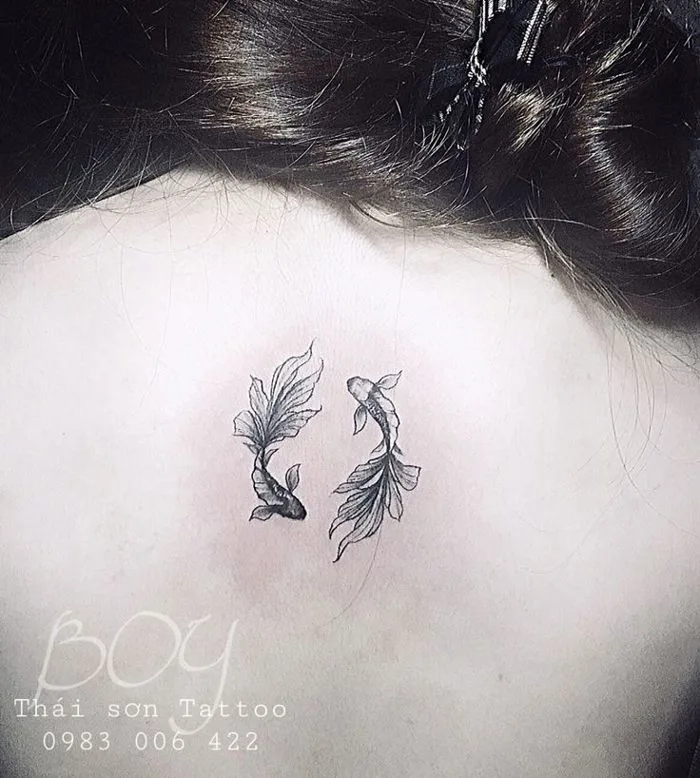 Tattoo mini , Tattoo mini ở lưng , hình xăm mini đẹp cho nữ