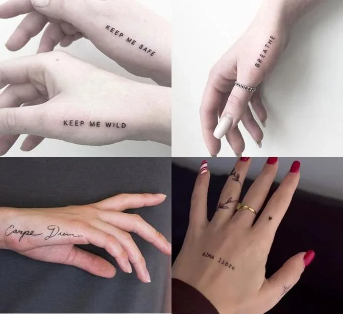 Mẫu hình xăm chữ mini, nhỏ, đẹp, ý nghĩa 