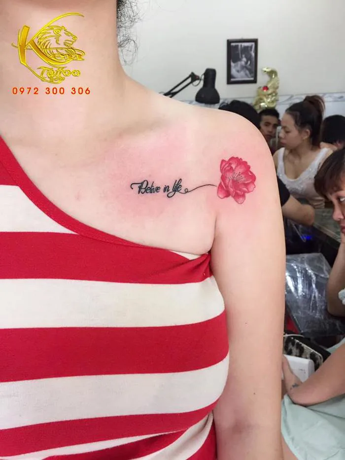 Hình xăm Chữ & Hoa đẹp -Ken Biên hòa Tattoo – Biên Hòa Tattoo