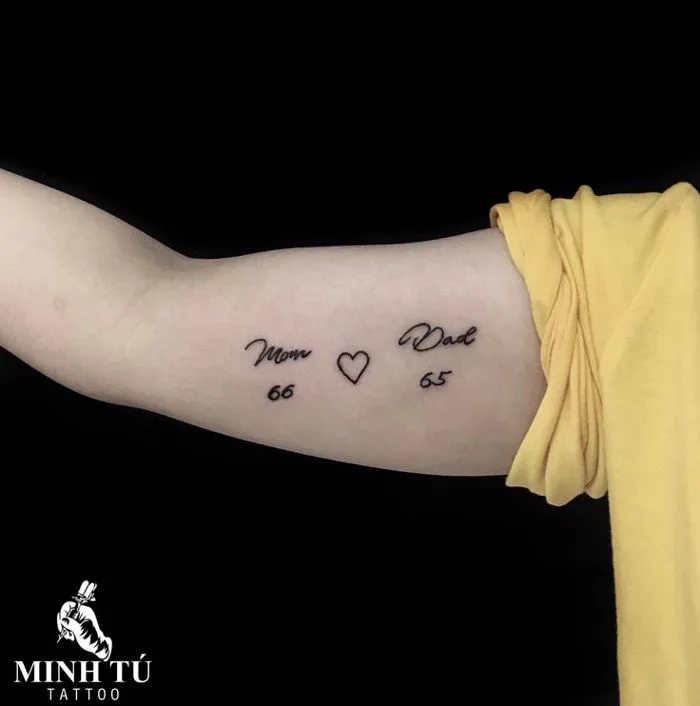 Hình xăm chữ mini. Xăm hình bấm TRUY CẬP để liên hệ