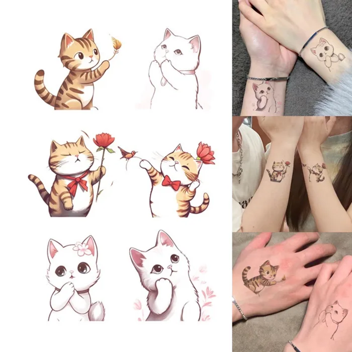 Hình xăm dán tạm thời tattoo hình sticker dễ thương xinh cute cổ tay ngực  lưng đi biển giữ 5-7ngày chống nước lâu trôi