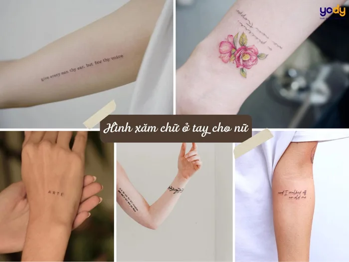 1001 mẫu hình xăm chữ ở tay cho nữ siêu cá tính và ý nghĩa | Yody